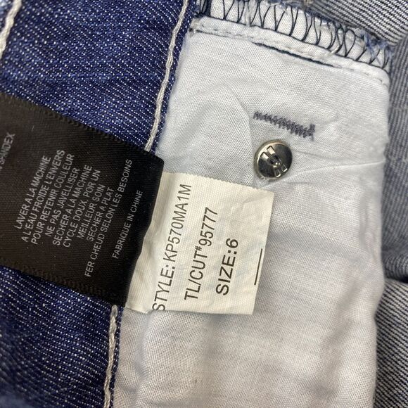 KUT From The Kloth Women's Katy Boyfriend Jeans Sz 6 Mid Rise Zipper Fly - Picture 6 of 7